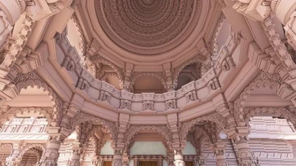 Finished Architecture of Ram Mandir From Inside