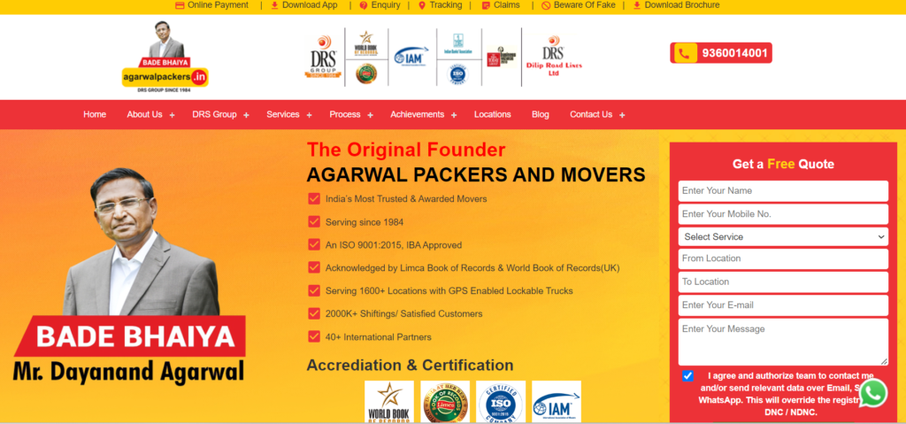 Agarwal packers and movers